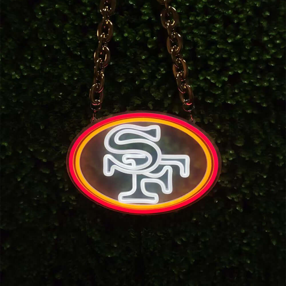 True Fans San Francisco 49ers 1/4 CT. T.W. Brown Diamond Football Necklace  in Sterling Silver | Kay