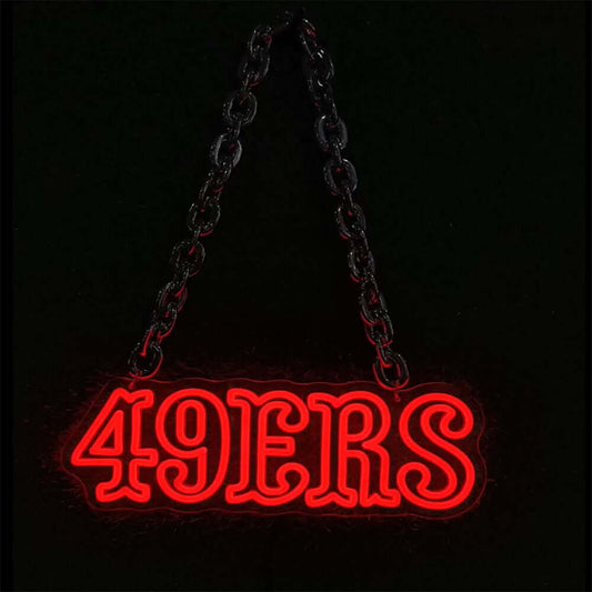 Show your team spirit-Sport neon necklace 49ers San Francisco sport chain for fans cheering